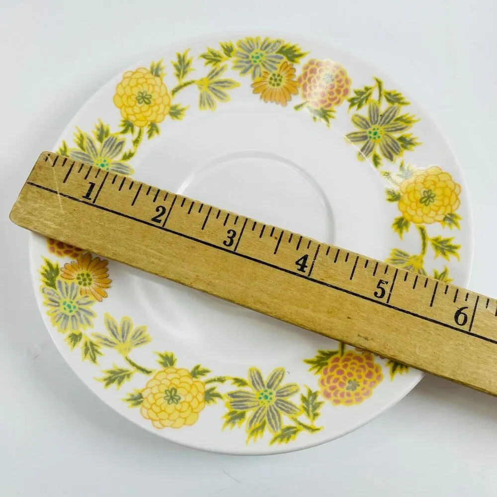 Set of 4 Noritake Progression SUNNY SIDE 9003 Saucers 6